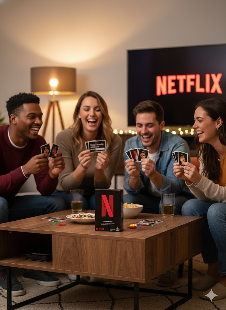 Spin Master Games Netflix, Trending Now Kartenspiel, Party, Familien-Brettspiel